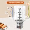 AIZYR Chocolate Fondue Fountain Cover, Clear PVC with Opening for Electric Chocolate Fondue Fountain, Hot Chocolate Fondue Tower Cover Dust Cover,7 Tier view 2