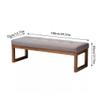 GSOUL End of Bed Bench Bedroom Ottoman Nordic Solid Wood Bedroom Bedside Stool Simple Home Long Bench Shoe Changing Stool Ottoman Foot Rest Couch Long Bench view 3
