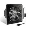 MEKOTRIN 6 Inch Exhaust Fan, Kitchen Exhaust Fan With Switch 60Hz 7 Blades Iron, 350 CFM Window Exhaust Fan, Small Wall Mounted Ventilation Fan for Attic, Greenhouse, Bathroom, Basement(Black, 40W) view 1