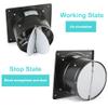 MEKOTRIN 6 Inch Exhaust Fan, Kitchen Exhaust Fan With Switch 60Hz 7 Blades Iron, 350 CFM Window Exhaust Fan, Small Wall Mounted Ventilation Fan for Attic, Greenhouse, Bathroom, Basement(Black, 40W) view 4