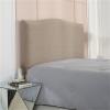YUEYUZ Stretch Bed Headboard Slipcover, Headboard Covers for King/Double Bed, Dust Proof Bed Head Protector Cover for Bedroom Decor, Washable(Khaki,Cal king/220cm/87in) view 1