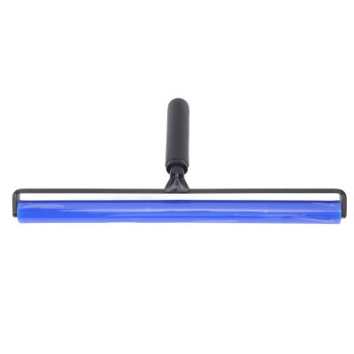 Restokki Static Roller Dust Removal Roller Super Sticky Blue Silicone Soft Static Action Cleaner Roller with Black Handle (16 Inch)