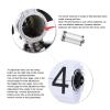 Retro Mechanical Flip Clock, 24 Hours Stainless Steel Desk Clock with Large Numbers, Retro Wood, Digital Flip Down Clock for Living Room, Study, Office, Easy to Read (White) view 3