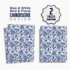 Jolitee Chinoiserie Style Dish Towels  Set of 2, Blue and White Bird & Floral Woven Kitchen Towels, 16x24 Inch, Machine Washable view 3