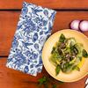 Jolitee Chinoiserie Style Dish Towels  Set of 2, Blue and White Bird & Floral Woven Kitchen Towels, 16x24 Inch, Machine Washable view 4