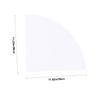 GRIRIW White Floating Shelf Wall Corner Shelf Storage Rack Triangle Fan Shape Wall-Mounted Storage Holder for Home Decor view 3