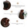 FONDOTIN Imitation Wood Grain Cutter Rack Kitchen Knife Storage Organizer with Divided Slots for Scissors and Cutting Tools Stable Base Design for Home Use view 2