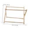 RORPOIR 1pc Wood Desktop Storage Holder for Magazines Newspapers Stylish and Sturdy Office Rack for Organizing Books and Documents Simple and Elegant Design for Indoor Space view 2