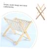 RORPOIR 1pc Wood Desktop Storage Holder for Magazines Newspapers Stylish and Sturdy Office Rack for Organizing Books and Documents Simple and Elegant Design for Indoor Space view 4