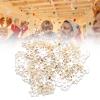 200 Pcs Snowflakes Confetti Snowflake Stickers Non Woven Fabric Christmas Fluffy Party Decoration Snowflakes Silver (Gold) view 1