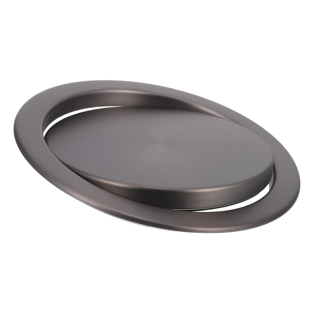 Cabilock Stainless Steel Recessed Trash Bin Cover Swing Flap Lid Versatile Kitchen Countertop Accessory for Home Office and Restroom Use and Stable Design Noise