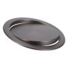 Cabilock Stainless Steel Recessed Trash Bin Cover Swing Flap Lid Versatile Kitchen Countertop Accessory for Home Office and Restroom Use and Stable Design Noise view 1