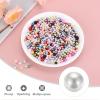 uxcell 800Pcs Faux Pearl for Crafting, 3-8mm No Hole ABS Round Pearls for Vase Fillers, Jewelry Making, Vase Filler, Cosmetic Boxes, DIY Parts, Table Scatter, Home Decor, White/Pink/Blue view 4