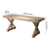 XUNTING Pc Desk Simple Retro Desk Computer Laptop Table Study Table 1.0m 1.2m Handmade Home Solid Wood Writing Desk Office Desk Study Table(1.9 inches,1.0 Meters) view 3
