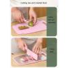 Cutting Board, Cooking Board, Chopping Boards for Kitchen,With Grinding disc and Anti-spill Groove, Non-slip, Environmentally Friendly Material(Blue,Small) view 3