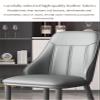 Durable Kitchen Dining Chairs Set of 4 High Rebound Upholstered Seats Living Room Reception Chairs, Backrests and Metal Legs Suitable for Home Dining Room Lounge Bedroom view 4