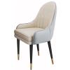 Dining Chairs Set of 4,Modern Kitchen Dining Room Chairs,Upholstered Dining Accent Side Chairs in Faux Leather Cushion Seat and Sturdy Metal Legs view 1