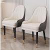 Dining Chairs Set of 4,Modern Kitchen Dining Room Chairs,Upholstered Dining Accent Side Chairs in Faux Leather Cushion Seat and Sturdy Metal Legs view 2