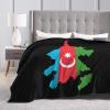 Azerbaijan Terrain Map Throw Blanket 50"x40" Soft Cozy Blanket for Bed Sofa Couch Camping and Travel view 2