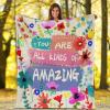 Yiyeqiu Flower Throw Blanket, Soft Fleece, 60*80 inch, Multicolor, Floral Casual Cozy view 1