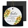 Bestie Ornament for Women Friendship to My Bestie Best Friend Birthday, Thank You for Being Such an Important Piece of My Life view 1
