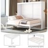 Firscook Full Size Murphy Bed Wall Bed,Solid Wood Muti-Functional Cube Cabinet Bed,Full Murphy Bed, Space-Saving for Multipurpose Guest Room Bedroom or Home Office,White view 4