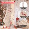 SINKSONS Personalized Christmas Stockings,Customized Embroidered Name 18 Large Knit Xmas Stockings for Kids,Exquisite Xmas Stockings for Holiday Christmas Party Family Decor (5 pcs) view 2