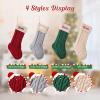 SINKSONS Personalized Christmas Stockings,Customized Embroidered Name 18 Large Knit Xmas Stockings for Kids,Exquisite Xmas Stockings for Holiday Christmas Party Family Decor (5 pcs) view 4