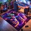 Gaming Rug - Gaming Carpet for Boys Bedroom Gamer Rug with Controller Design for Game Room,Esports Room,Boys Bedroom 2' x 3' view 3