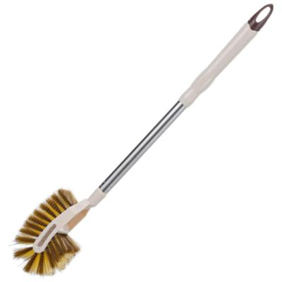 KUddYYKi Toilet Brushes Long-Handled Toilet Brushes Wall Hanging Toilet Brush ABS Toilet Cleaning Brush Double-Sided Brush Head Toilet Scrubber Unique Design