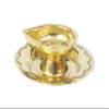 Brass Diya for Puja | Pooja Aarti | Arti Deepak Deepam Oil Lamp for Home Temple Decor Gifts Puja Articles Decor Gifts (1) - DD Diya view 1