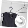 FONDOTIN 1set Stainless Steel Wardrobe Closet Rod Brackets Heavy Duty Clothes Pole Holders Screws Easy to Install Closet Rod Seats for Hanging Towels and Clothing view 4