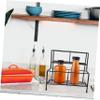 Black Iron Syrup Bottle Rack Organizer, Heavy Duty Seasoning Holder view 3