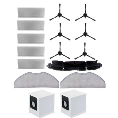 SQJZWOD Roll Brush Side Brush HEPA Filter Mop Cloth Dust Bag .Compatible for Botslab S8 Plus. Robotic Vacuum Cleaner Spare Parts Accessories