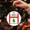Christmas Disc Ornament 2025, Personalized Christmas Disc Xmas Tree Ornament Decorations, Christmas Disc Ornament Keepsake Gifts for Family Friends Kids, Custom Name & Year Christmas Disc Ornaments view 2