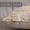 Allorry Christmas Pillow Covers 18x18 inch Set of 2 Soft Plush Faux Fur Christmas Decor Beige Xmax Tree Yellow Colored Lights Decoration Throw Pillow Case for Winter Holiday Sofa Living Room PT003C18 view 2