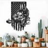 Personalized Us Flag Snowmobile Rider Metal Wall Art Home Decor; Custom Snowmobiler Metal Name Sign; Snowmobile Jump Metal Wall Art; Custom Snowmobile Racing Last Name Signs For Lover Gifts/07 view 3