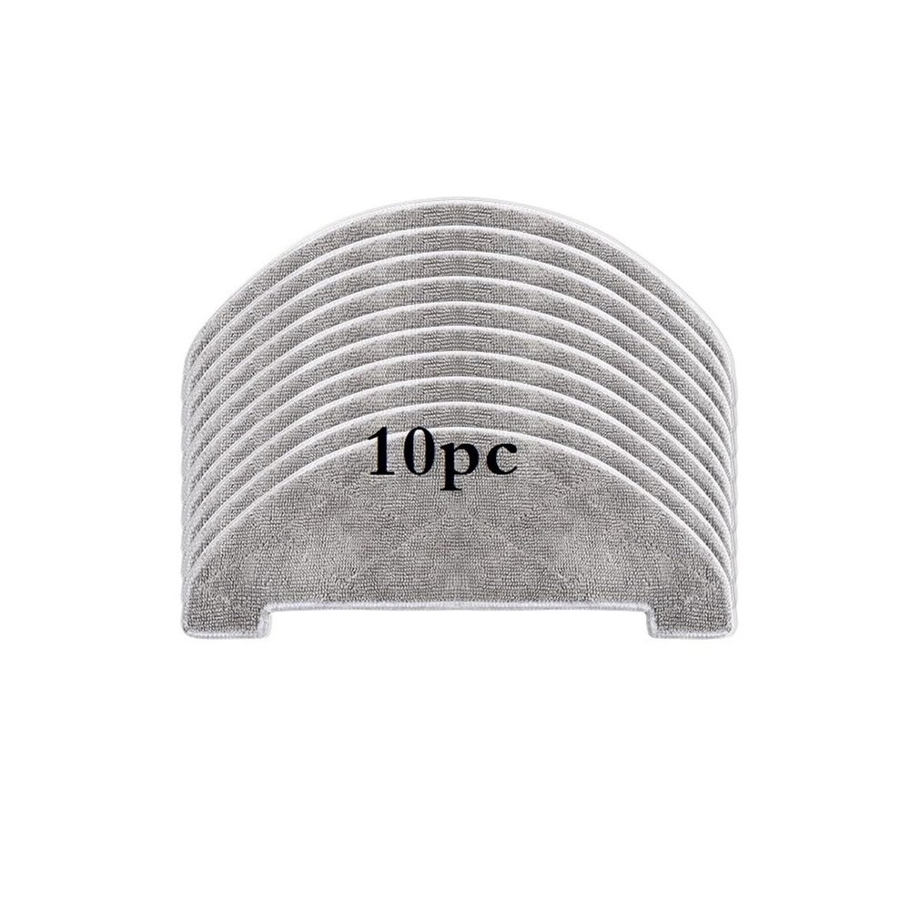 KAFTKO Vacuum Cleaner Main Brush Side Brushes Mop Cloths Replacement Parts. Comaptible for Proscenic 850T/ 850P(10pcs mop)