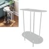 TOPINCN Acrylic Side Table, 2 Tier End Table Transparent Oval for Living Room Office Bedroom, Coffee Table with Detachable Design, Lightweight and Sturdy view 3