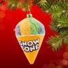 Rainbow Snow Cone Glass Ornament Sweet Treat Shaved Ice Fair Tree Ornament, 1Pc, 4.50In H, Go9503 view 3