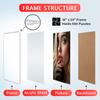 Plexon 18x24 Poster Frame White, Horizontal or Vertical Wall Mount, 3-Piece Set Picture Poster Frames 18 x 24, Picture Hanging, Durable Poster Frame Front Polished Plexiglass, Wall Gallery Frame Kit view 2