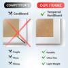 Plexon 18x24 Poster Frame White, Horizontal or Vertical Wall Mount, 3-Piece Set Picture Poster Frames 18 x 24, Picture Hanging, Durable Poster Frame Front Polished Plexiglass, Wall Gallery Frame Kit view 3