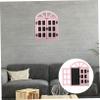 Retro Window Chalkboard Pink Wooden Hanging Label Xmas view 2