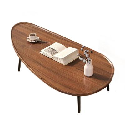 Aimeryup Villa Tea Table Side Table Coffee Table Shaped Artificial Board Metal Leg Sofa Porch Living Room Hallway(Size:120X60X38CM,Color:D)