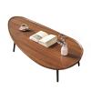 Aimeryup Villa Tea Table Side Table Coffee Table Shaped Artificial Board Metal Leg Sofa Porch Living Room Hallway(Size:120X60X38CM,Color:D) view 1