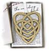 Celtic Mother's Knot Ornament - Present for Mom Celebrating the Unending Bond Between Mother and Child - Beautiful Gold Decoration - Interwoven Heart Keepsake Gift view 1