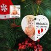 Add Photo Baby's First Christmas Ornament 2026, Personalized Picture Frame Baby's 1st Xmas Tree Ornament Gifts for New Parents, Newborn Keepsake, Custom Babies Name Born Date Photo Ornament Xmas view 2