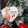 Add Photo Baby's First Christmas Ornament 2026, Personalized Picture Frame Baby's 1st Xmas Tree Ornament Gifts for New Parents, Newborn Keepsake, Custom Babies Name Born Date Photo Ornament Xmas view 3