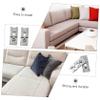 MERRYHAPY 2pcs Couch Clips Modular Furniture Connectors Cut Sofa Connector Iron Buckle Adhesive for Heavy Duty Furniture view 2