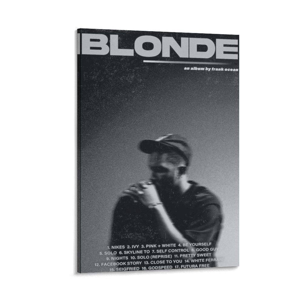 IVNE HY5V Frank Ocean Blond 56 Canvas Poster Wall Decorative Art Painting Living Room Bedroom Decoration Gift Frame-style12x18inch(30x45cm)